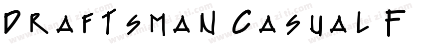 Draftsman Casual F Regular字体转换